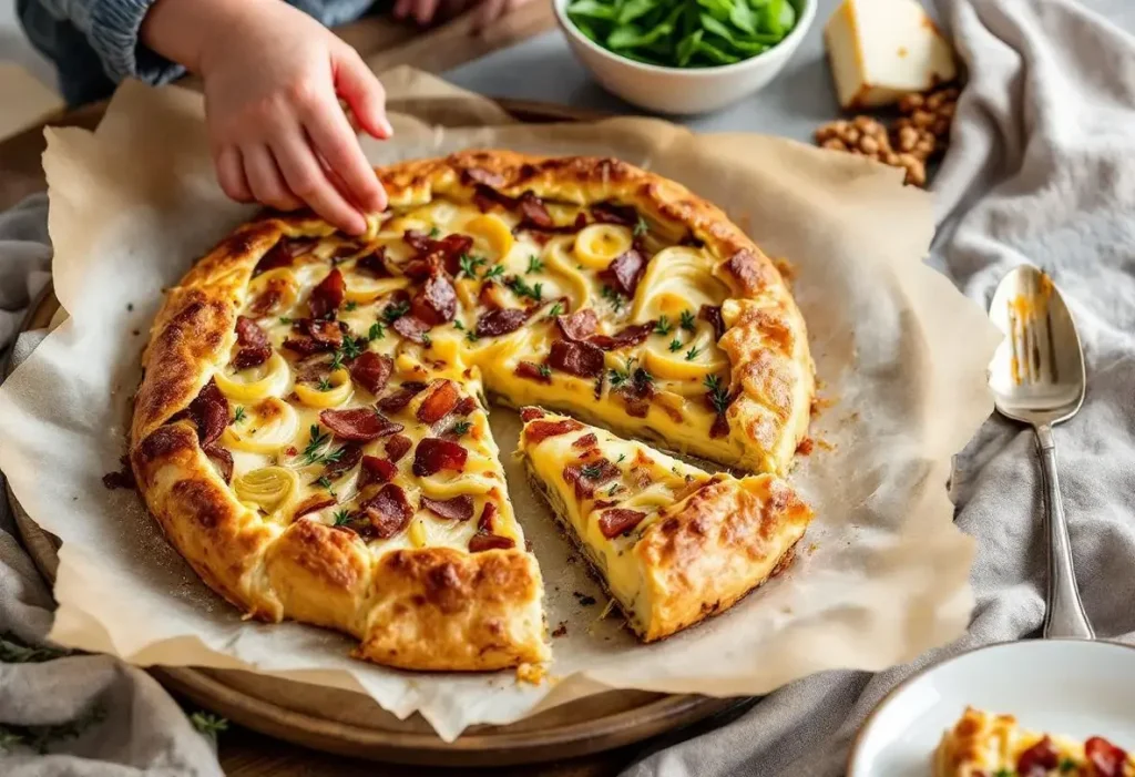 « Même les enfants l'ont adorée », cette tarte rustique aux poireaux et au comté régalera toute la famille !