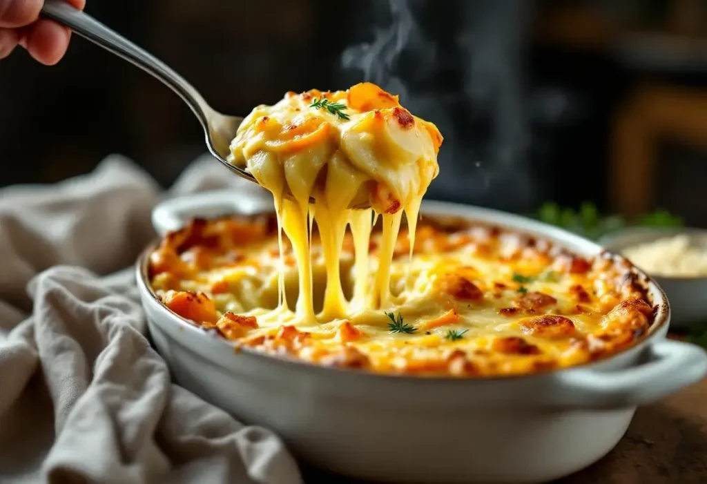Gratin de pommes de terre, poireaux et carottes : fondant, parfaitement doré et très facile à préparer